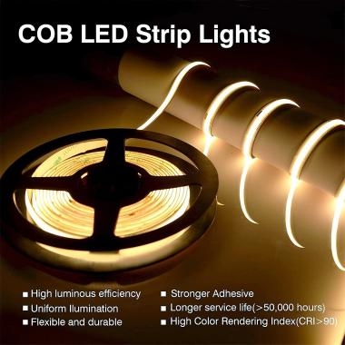 Is COB light strip heated high?